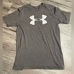 Men’s small under armour t shirt grey logo